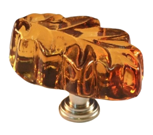ArtX Oak Leaf Amber Knob