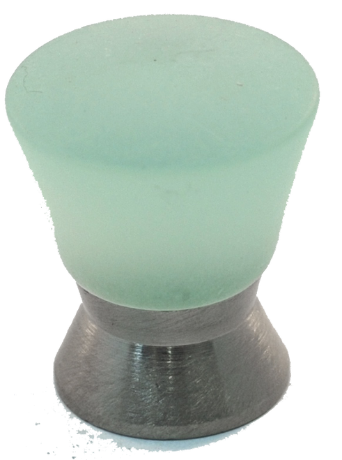 Athens Light Green Polyester with Solid Brass Knobs