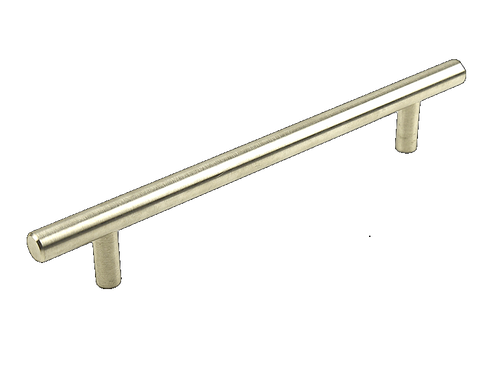 Stainless Steel T-Handle, 128mm Drill Centers; 188mm OA, Brushed