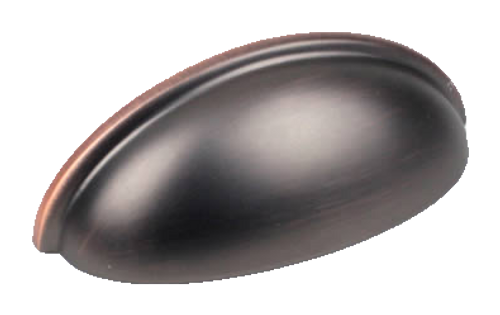 Builder's Choice 3'' c.c. Cup Pull Oil Rubbed Bronze with Highlights 03652-OBH in Oil Rubbed Bronze