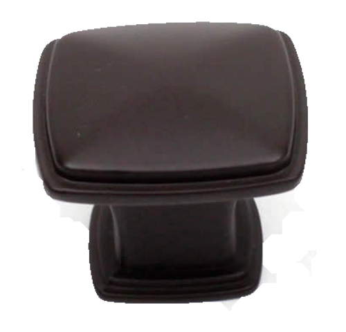 Builder's Choice 1-1/4'' Square Knob Oil Rubbed Bronze 05253-OB in Oil Rubbed Bronze