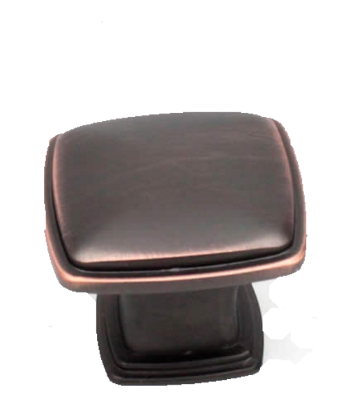Builder's Choice 1-1/4'' Square Knob Oil Rubbed Bronze with Highlights 05253-OBH in Oil Rubbed Bronze