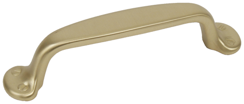 Glamour/Yukon 4 in. Satin Brass Pull 18137-4 in Satin Brass