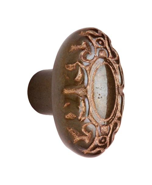 Acanthus Cabinet Knob  1 12'' CK232  in Silicon Bronze Brushed