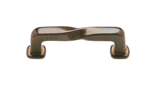 Twisted Sash Cabinet Pull  4 34'' CK436  in Silicon Bronze Brushed
