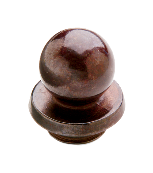 Small Ball Finial Cap CAP7-EACH  in Silicon Bronze Brushed