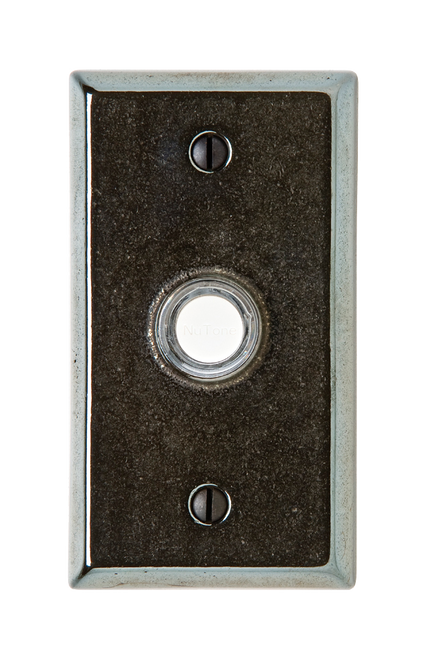 Rectangular Doorbell Button DBB-E414  in Silicon Bronze Brushed