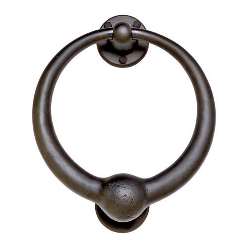 Round Door Knocker DK12  in Silicon Bronze Brushed