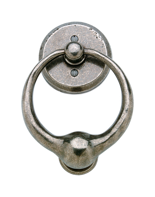 Round Door Knocker - Ring DK5-E30802  in Silicon Bronze Brushed