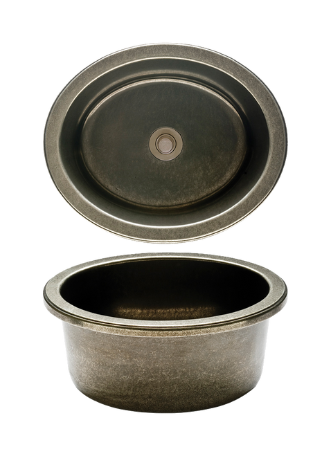 Oval Bar Sink SK315  in Silicon Bronze Brushed