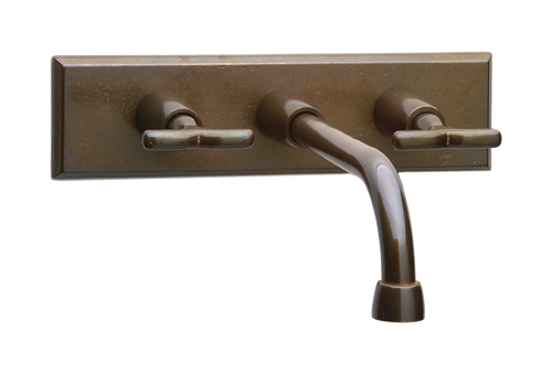 Wall Mount Faucet & Rough WMF-T300-E465-P502-P301-E465-F&R  in Silicon Bronze Brushed