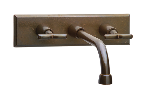 Wall Mount Faucet without Rough WMF-T300-E465-P502-P301-NOES-FNOR  in Silicon Bronze Brushed