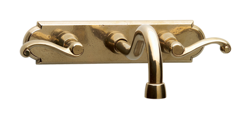 Wall Mount Faucet without Rough WMF-L127-E707-P505-P301-E465-FNOR  in Silicon Bronze Brushed