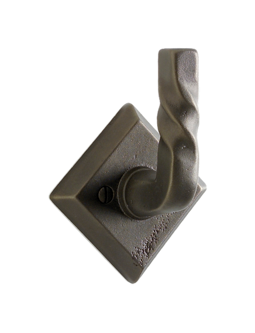 Twist Robe Hook RH2-E418  in Silicon Bronze Brushed