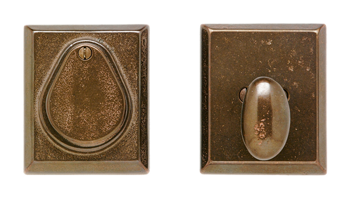 Rectangular Dead Bolt - Entry Single Cylinder Dead Bolt DB507 in Silicon Bronze Brushed