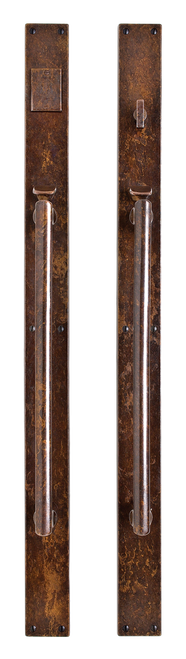 Metro Entry Set - Entry Mortise Lock G207-E257-EML in Silicon Bronze Brushed