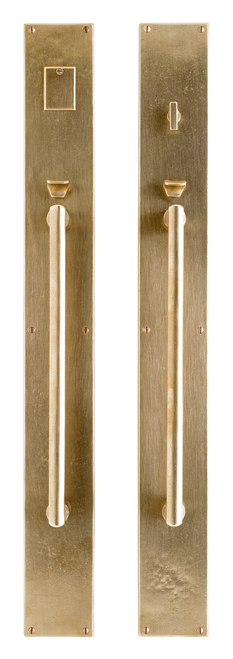 Metro Entry Set - Entry Mortise Lock G201-E257-EML in Silicon Bronze Brushed
