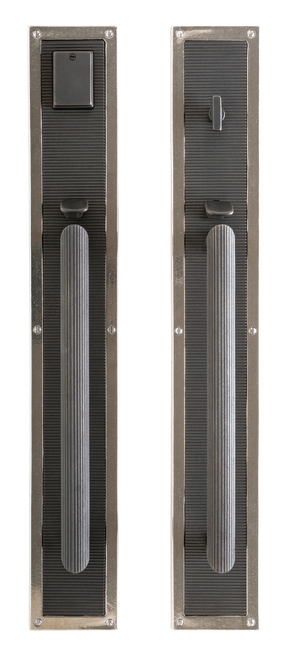 Flute Entry Set - Entry Mortise Lock G135-E116-EML in Silicon Bronze Brushed