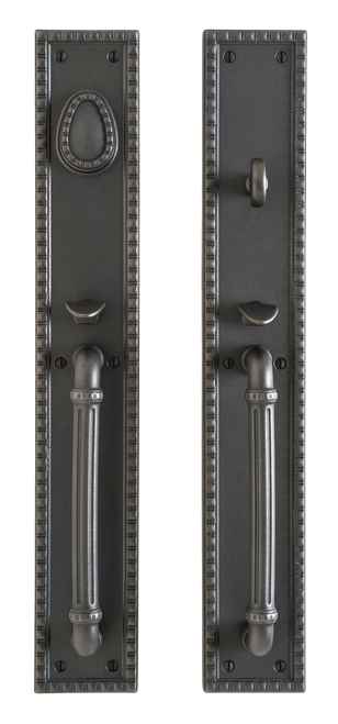 Corbel Rectangular Entry Set - Full Dummy G30731-G30731-FD in Silicon Bronze Brushed