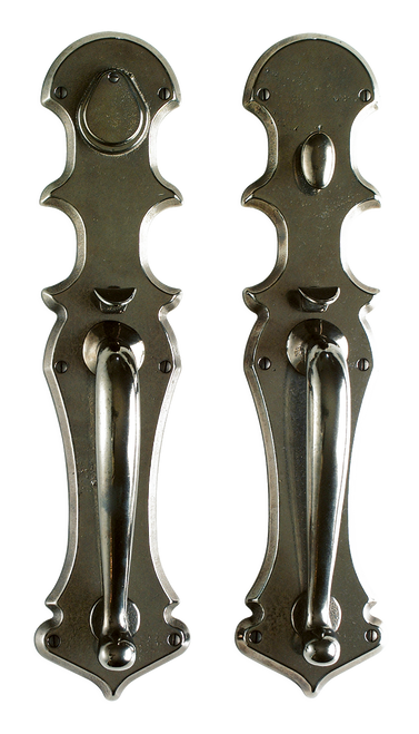 Gothic Entry Set - Entry Mortise Lock G801-G802-EML in Silicon Bronze Brushed
