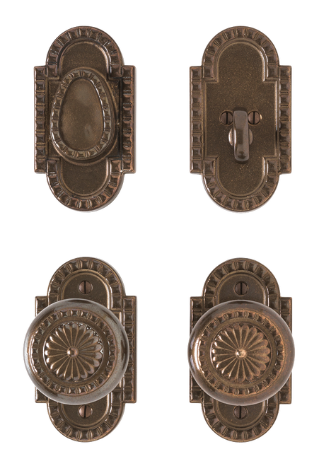 Corbel Arched Entry Set - Full Dummy E30603-E30603-FD in Silicon Bronze Brushed