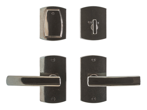 Convex Entry Set - Single Dummy E30503-SD in Silicon Bronze Brushed