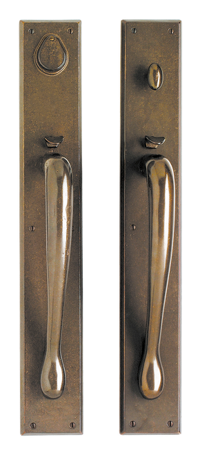 Rectangular Entry Set - Full Dummy G684-E410-FD in Silicon Bronze Brushed