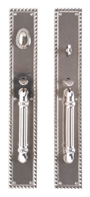 Corbel Rectangular Entry Set - Entry Mortise Lock G30736-G30735-EML in Silicon Bronze Brushed