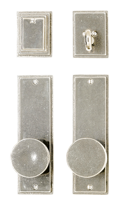 Stepped Entry Set - Patio Dead BoltSpring Latch E308-E306-PDB in Silicon Bronze Brushed