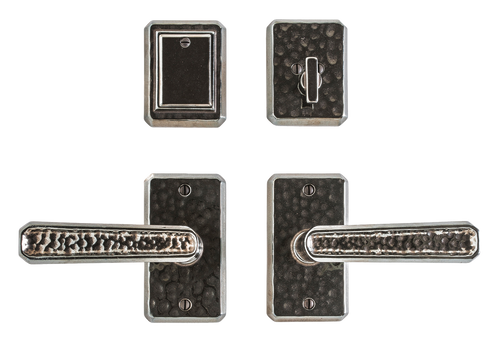 Hammered Entry Set - Single Dummy E30403-SD in Silicon Bronze Brushed