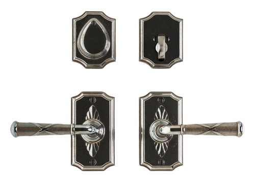 Bordeaux Entry Set - Entry Dead Bolt Spring Latch E30804-E30804-DB30890-EDB in Silicon Bronze Brushed