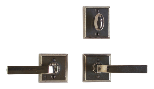 Square Patio Set - Entry Dead BoltSpring Latch E416-E416-DB507-EDB in Silicon Bronze Brushed