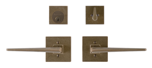 Square Verdura Entry Set - Full Dummy E10520-E10520-FD in Silicon Bronze Brushed