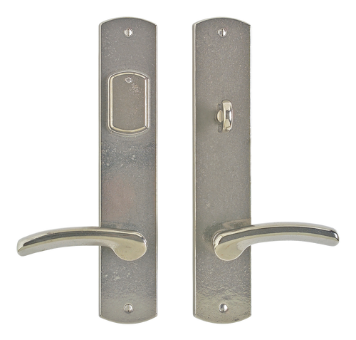Curved Entry Set - Entry Dead BoltSpring Latch E558-E557-EDB in Silicon Bronze Brushed