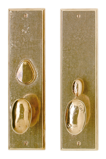 Rectangular Entry Set - Entry Mortise Lock E462-E463-EML in Silicon Bronze Brushed