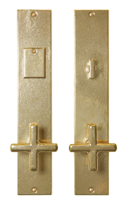 Metro Entry Set - Full Dummy E256-E256-FD in Silicon Bronze Brushed