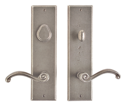 Rectangular Entry Set - Entry Dead BoltSpring Latch E475-E463-EDB in Silicon Bronze Brushed
