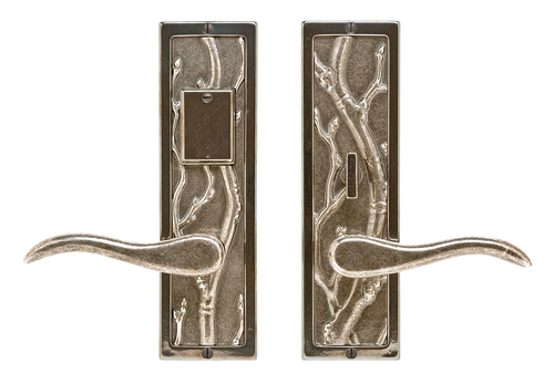 Designer Textures Entry Set - Entry Mortise Lock E118-E116-EML in Silicon Bronze Brushed