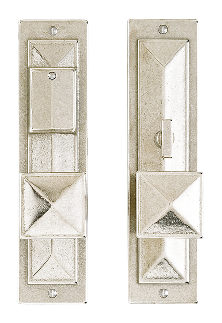 Mack Entry Set - Patio Mortise Lock E21056-E21057-PML in Silicon Bronze Brushed