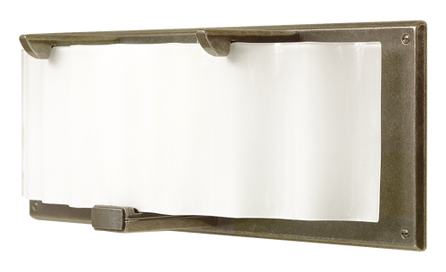 Plank Sconce with Corrugated Glass 22'' x 8'' x 5 14'' WS445-PSWCG in Silicon Bronze Brushed