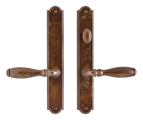 Ellis Multi-Point Patio Set - Passage Trim E040-E040-PASST in Silicon Bronze Brushed