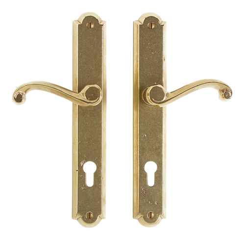 Arched Multi-Point Entry Set - Entry Trim E748-E748-ET in Silicon Bronze Brushed