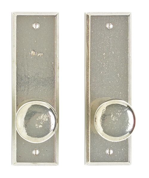 Rectangular Passage Set - Passage Spring Latch E410-E410-PASSSL in Silicon Bronze Brushed