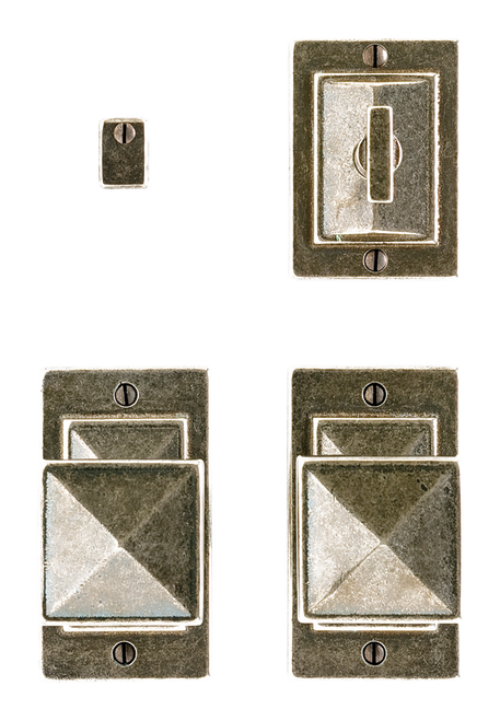 Mack Privacy Set - Privacy Mortise BoltSpring Latch E21005-E21005-IP21014-PRIMBL in Silicon Bronze Brushed