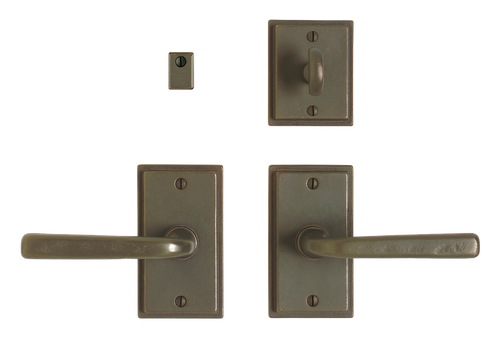 Stepped Privacy Set - Single Dummy E304-SD in Silicon Bronze Brushed