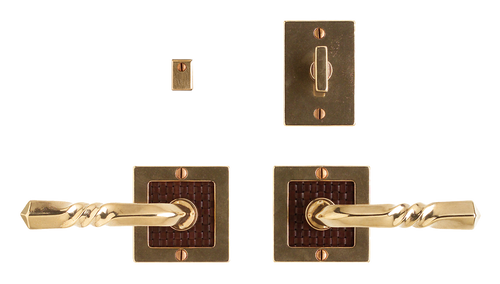 Designer Privacy Set - Privacy Mortise BoltSpring Latch E103-E103-IP214-PRIMBL in Silicon Bronze Brushed