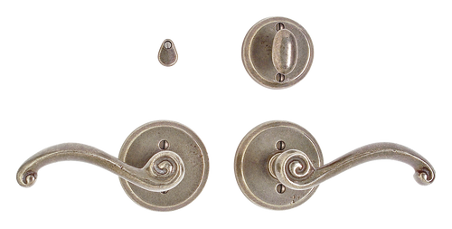 Round Privacy Set - Single Dummy E418-SD in Silicon Bronze Brushed