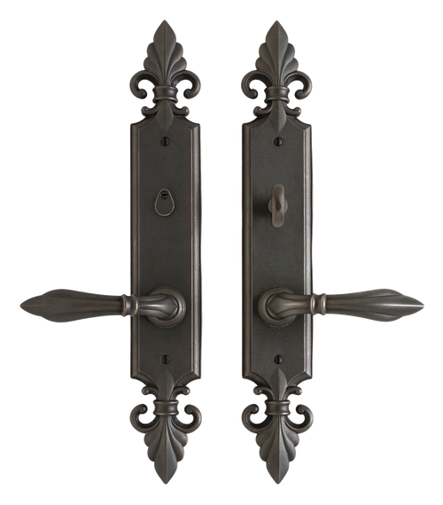 Bordeaux Privacy Set - Privacy Mortise Lock E30813-E30811-PRIML in Silicon Bronze Brushed