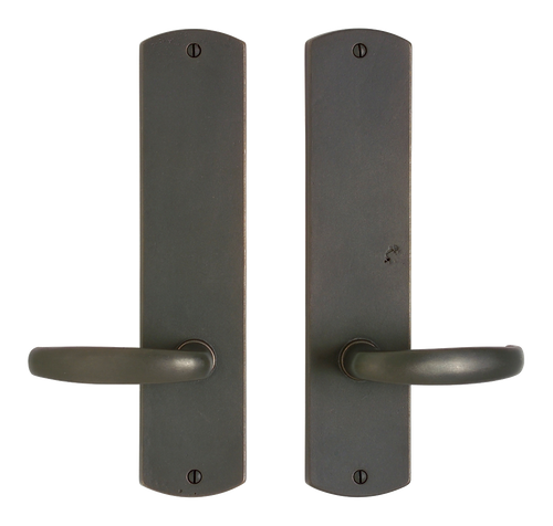 Curved Passage Set - Full Dummy E512-E512-FD in Silicon Bronze Brushed