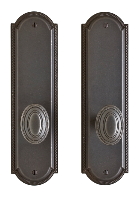 Ellis Passage Set - Passage Spring Latch E056-E056-PASSSL in Silicon Bronze Brushed